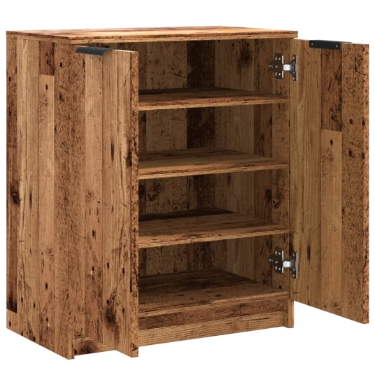 Skoskap gammelt tre 59x35x70 cm konstruert tre Skoskap gammelt tre 59x35x70 cm konstruert tre