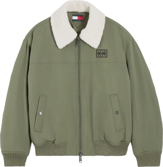 Tommy Jeans Tjm Flag Aviator Jacket Khaki green XL Tommy Jeans Tjm Flag Aviator Jacket Khaki green XL