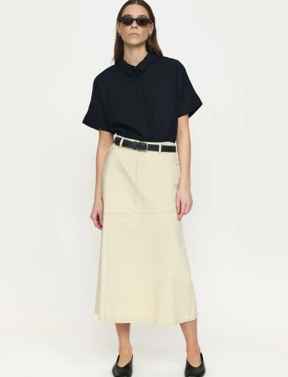 Soft Rebels Sranselma Skirt Beige L
