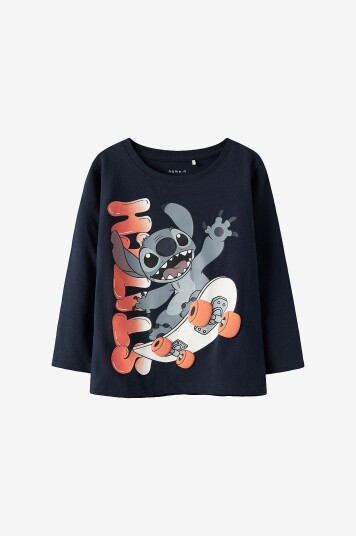 Name It T skjorte NmmAdri Stitch LS Nreg Top Box Blå Name It T skjorte NmmAdri Stitch LS Nreg Top Box Blå