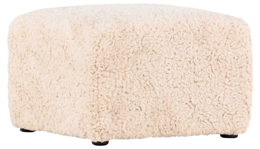 VIND Frankie puff Beige/svart 50 x 50 cm Beige