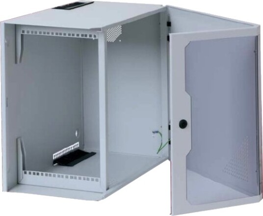 Apranet Vari 2000 19" Wall-Mounted 6U Veggmonterbar Hylle 6U Grå