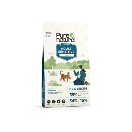 Purenatural Cat Adult Sensitive Pork 10 kg 