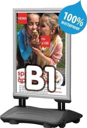 Street Sign Twinco Twin Light 640X1040x190mm Aluminium/Grå Street Sign Twinco Twin Light 640X1040x190mm Aluminium/Grå