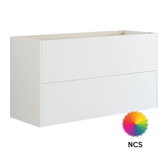 Dansani Inzo Classic Glatt Servantskap 2 Skuff B60 120xh64xd44cm NCS Farge / 120cm
