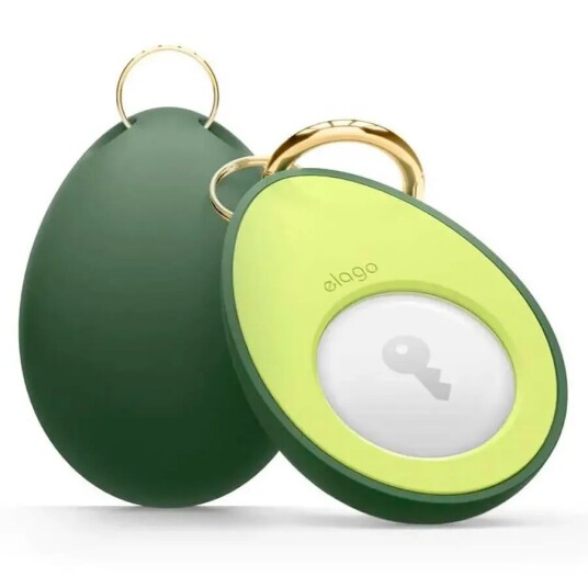 Elago Avocado Silikondeksel til AirTag med Nøkkelring - Grønn