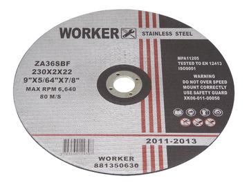 Worker Ø230mm Kappeskive Inox 2,0mm - Perfekt for Rustfri Stål