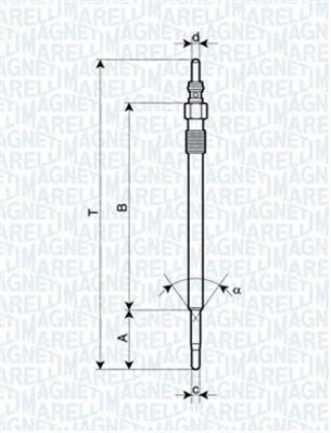 Glødeplugg MAGNETI MARELLI 062900030304