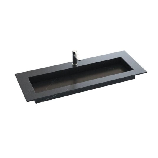 Dansani Inzo Angular D45,50cm Silestone Charcoal Soapstone 220-240cm