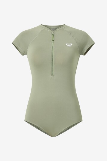 Roxy   Badedrakt Essentials Zipped CS Onesie   Grønn