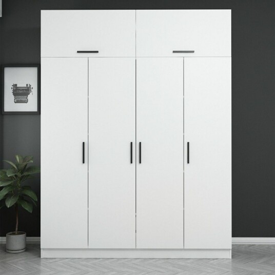 Fruitland Garderobe 180 cm - Hvit