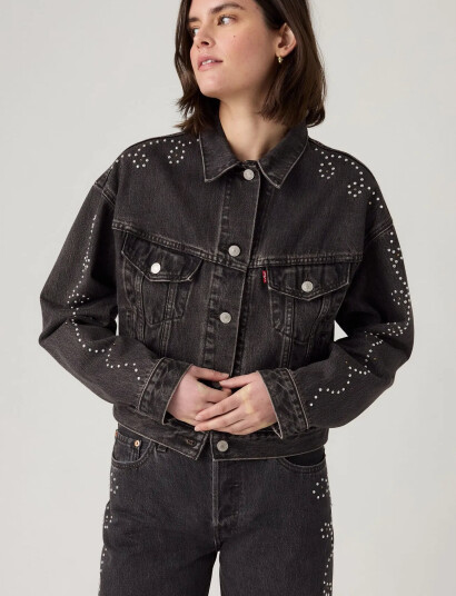 Levi"s® Shrunken 90S No Pleat Bejewele - Black - XS Levi"s® Shrunken 90S No Pleat Bejewele - Black - XS