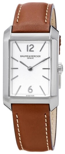 Baume & Mercier Herreklokke M0A10670 Hampton Hvit/Lær Baume & Mercier Herreklokke M0A10670 Hampton Hvit/Lær