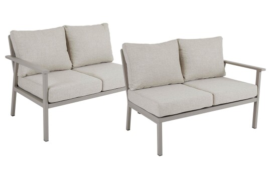 Brafab Samvaro 2 seter slutt Khaki med beige pute 120 x 82 cm Beige Brafab Samvaro 2 seter slutt Khaki med beige pute 120 x 82 cm Beige