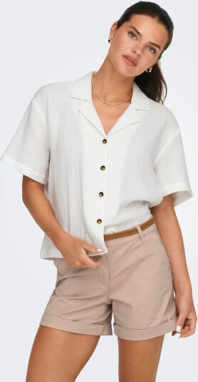 JDY Jdytheis Life 2/4 Loose Shirt Wvn Noos White XS JDY Jdytheis Life 2/4 Loose Shirt Wvn Noos White XS