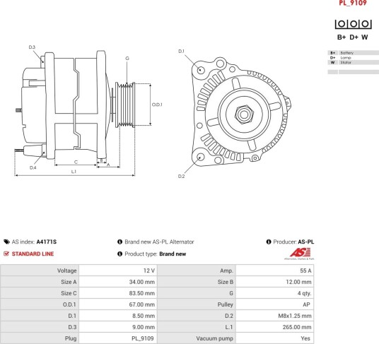 AS-PL A4171S Dynamo