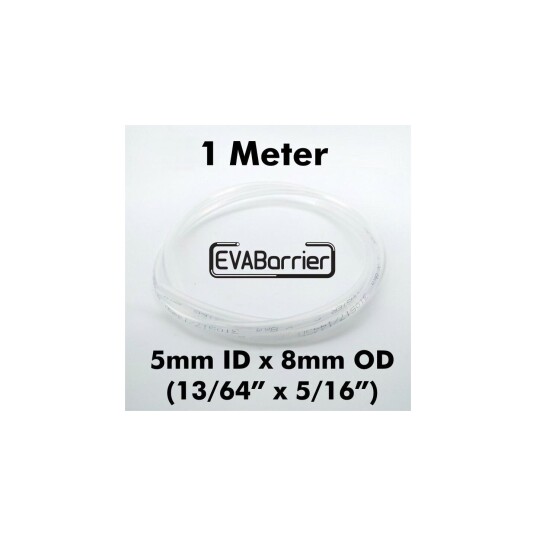 EVABarrier slange 5 mm ID x 8 mm OD for øl og CO2. 13/64" ID x 5/16" OD