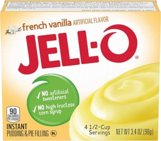 Jell O Instant French Vanilla Pudding   96 g USA Import