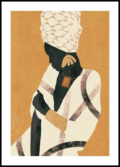 African Woman Plakat Plakat / 100x150cm