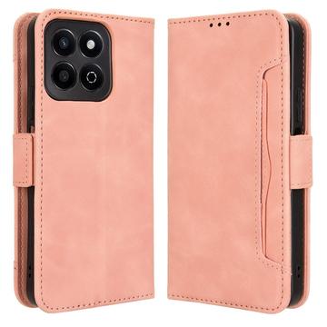 Honor 200 Smart/X7c 4G/5G Kortholder Lommebokveske   Rosa