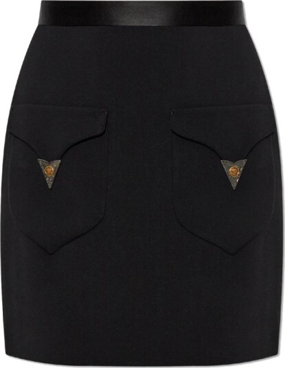 Versace Dame Skjørt Svart M, Versace Dame Skjørt Svart M,