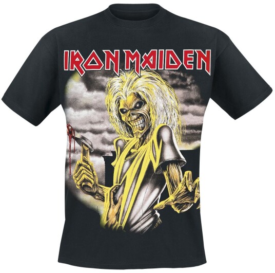 Iron Maiden T-skjorte Killers S til 5XL Herrer svart