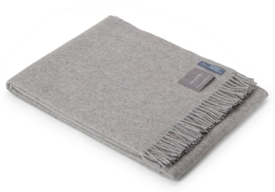 Stackelbergs Recycled Alpacka pledd 140x180 cm Light grey