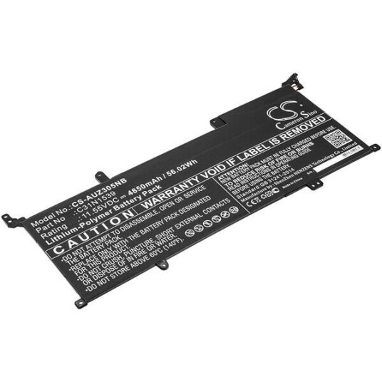 Asus UX305UAB batteri (4850 mAh 11.55 V, Sort)