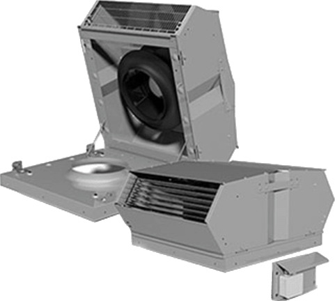 Takvifte TKV 300x300 svart med EC-motor 230 V