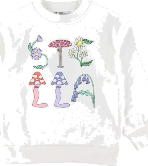 Stella McCartney Kids Collegegenser   Ivory m. Trykk   Stella McCartney Kids   6 år 116   Collegegenser   Hvit