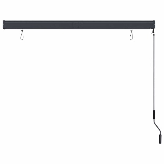 vidaXL Utendørs rullegardin 160x250 cm hvit og oransje