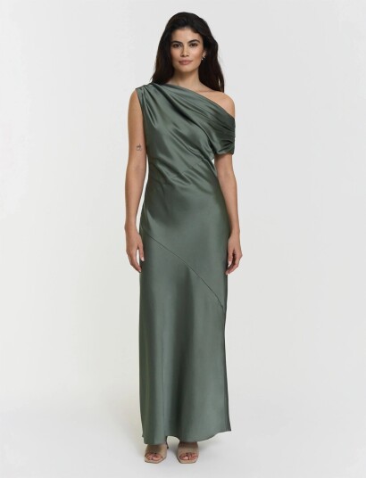 Twist & Tango Vanessa Satin Dress Green 38
