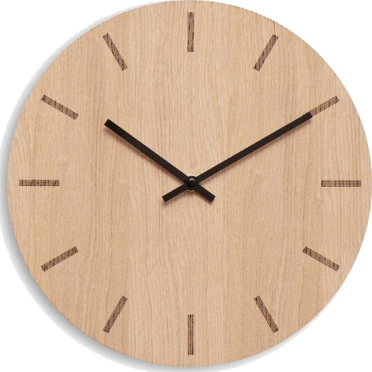Veggklokke - Hemverk Light Oak
