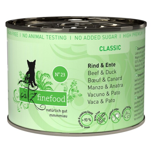 Catz Finefood Bokser 6 X 200 G Storfekjøtt & And