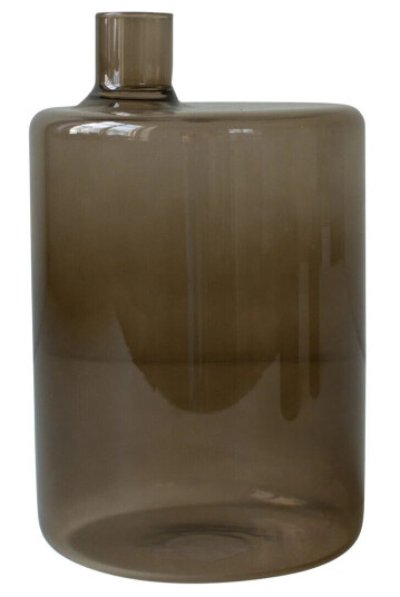 DBKD Pipe glassvase brown XL