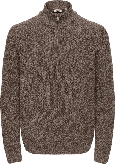 ONLY & SONS Onsjoin Reg Ls High Neck Knit Camp Brown XS ONLY & SONS Onsjoin Reg Ls High Neck Knit Camp Brown XS