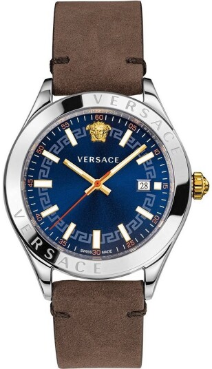 Versace Herreklokke VEVK00220 Hellenyium Blå/Lær Ø42 mm