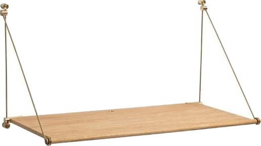 We Do Wood Loop Desk Eik/ Messing