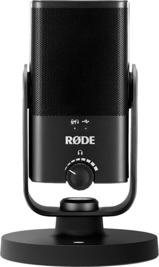 Røde NT-USB Mini Bordmikrofon med Høy Kvalitet for Podcasting og Gaming - Svart