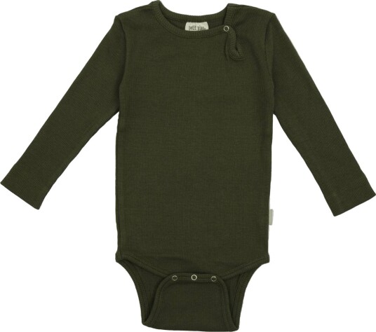 Petit Piao Body L/S Modal Ivy Green (80 / 1 år)