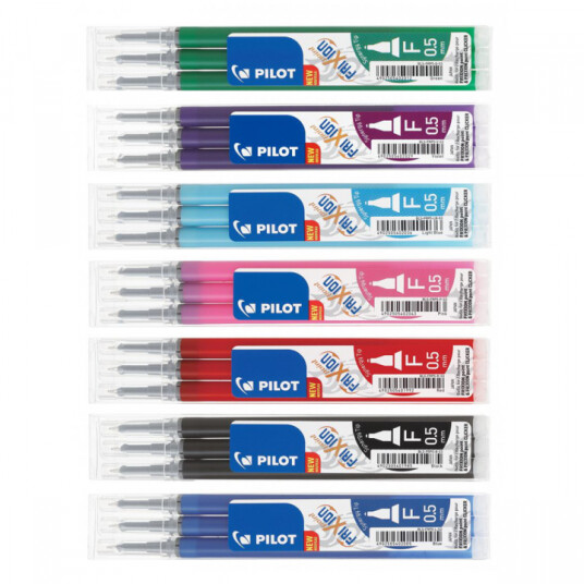 Pilot Patron/Refill FriXion Point 0.5 3-pakke Light Blue