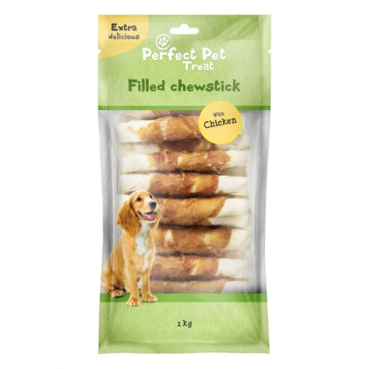 Perfect Pet Fylld Tuggpinne Med Kyckling 13 cm (1 kg)