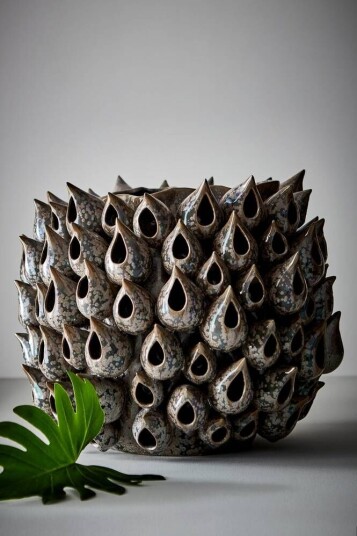 Jotex BLOWFISH vase - høyde 31 cm Vulcano Roca-keramikk 1646764-02-45 1515723