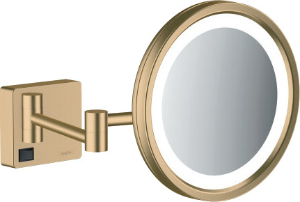 Hansgrohe AddStoris kosmetikkspeil, LED-lys, børstet bronze Hansgrohe AddStoris kosmetikkspeil, LED-lys, børstet bronze
