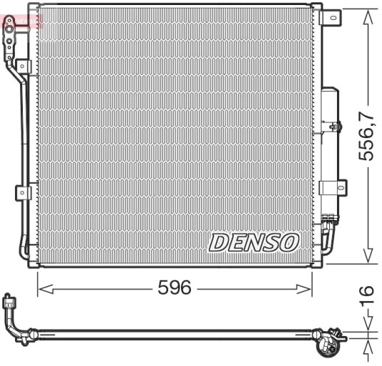 DENSO DCN14004 Kondensator, klimaanlegg