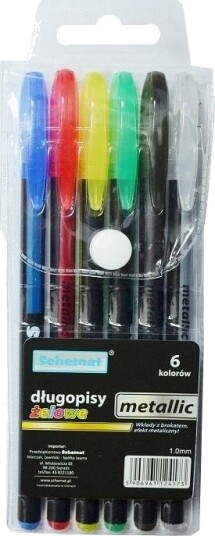 Metallic Gelpenner 6 Farger Metallic Gelpenner 6 Farger