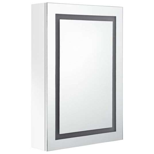 LED speilskap til bad blank hvit 50x13x70 cm