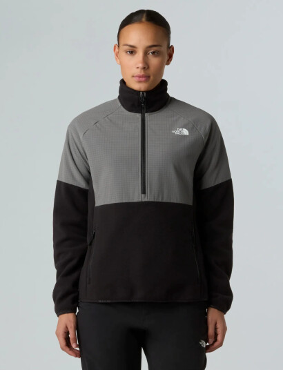 The North Face W Glacier Heavyweight 1/2 Zip Jacket - Black - M