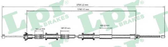 Bremsewire LPR C0166B