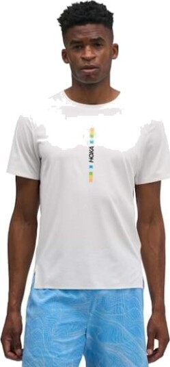 Hoka EveryRun SS Joy Print Herre Whtm/White/Multi XL